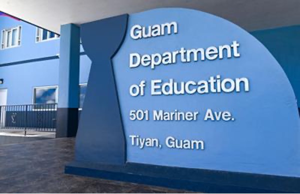 Guam Department of Education building sign
